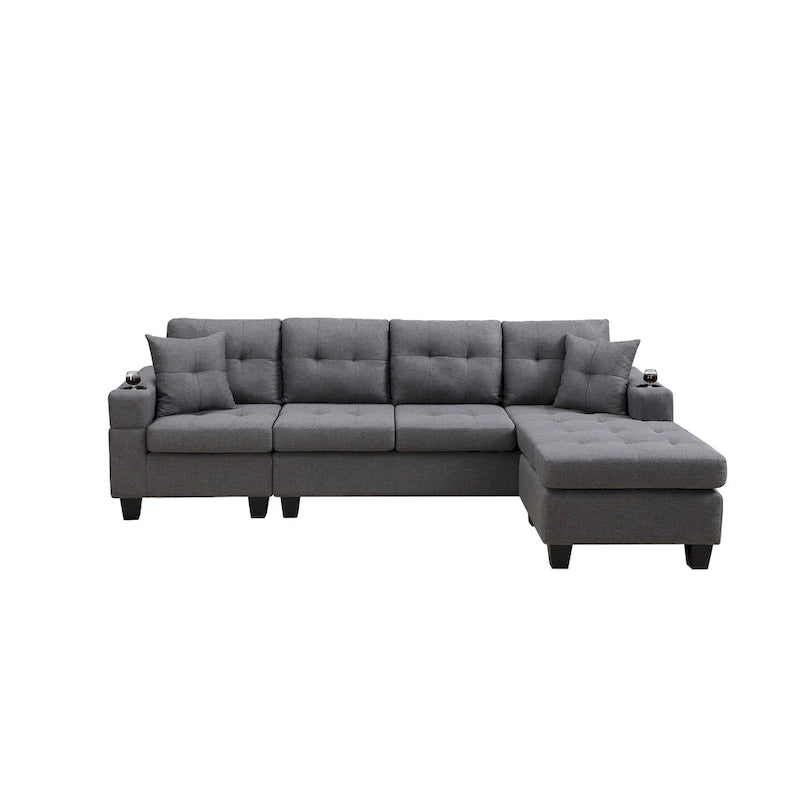 Modernes Ecksofa mit umstellbarer Récamiere