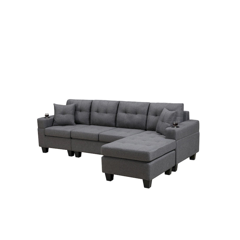 Modernes Ecksofa mit umstellbarer Récamiere