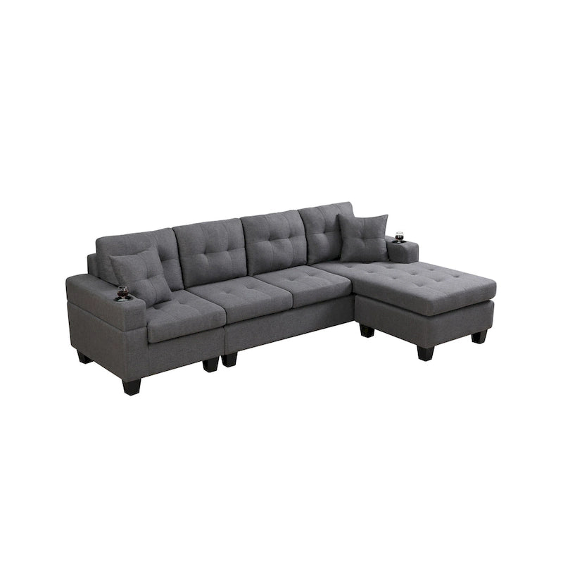 Modernes Ecksofa mit umstellbarer Récamiere