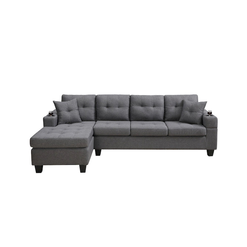 Modernes Ecksofa mit umstellbarer Récamiere