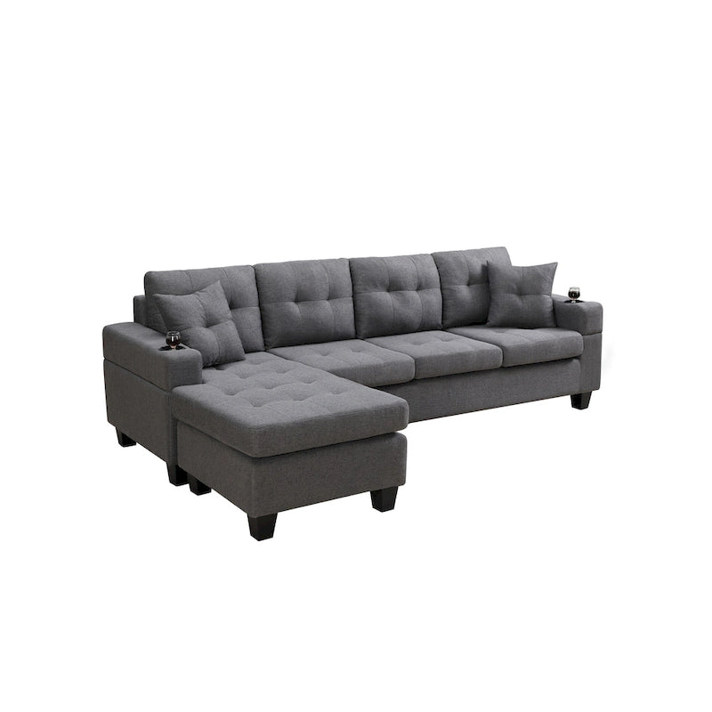 Modernes Ecksofa mit umstellbarer Récamiere