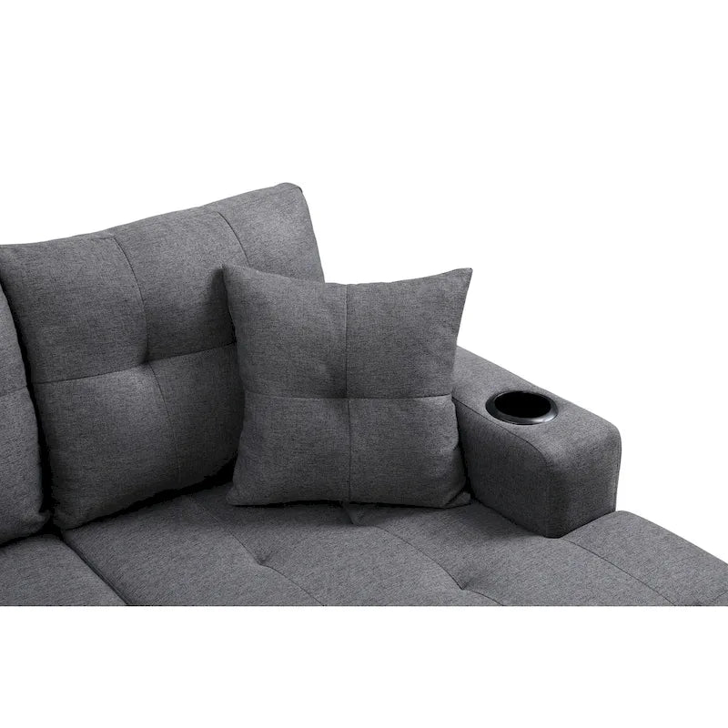 Modernes Ecksofa mit umstellbarer Récamiere