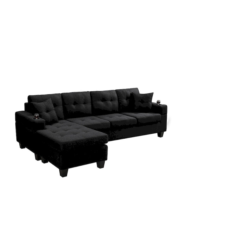 Modernes Ecksofa mit umstellbarer Récamiere