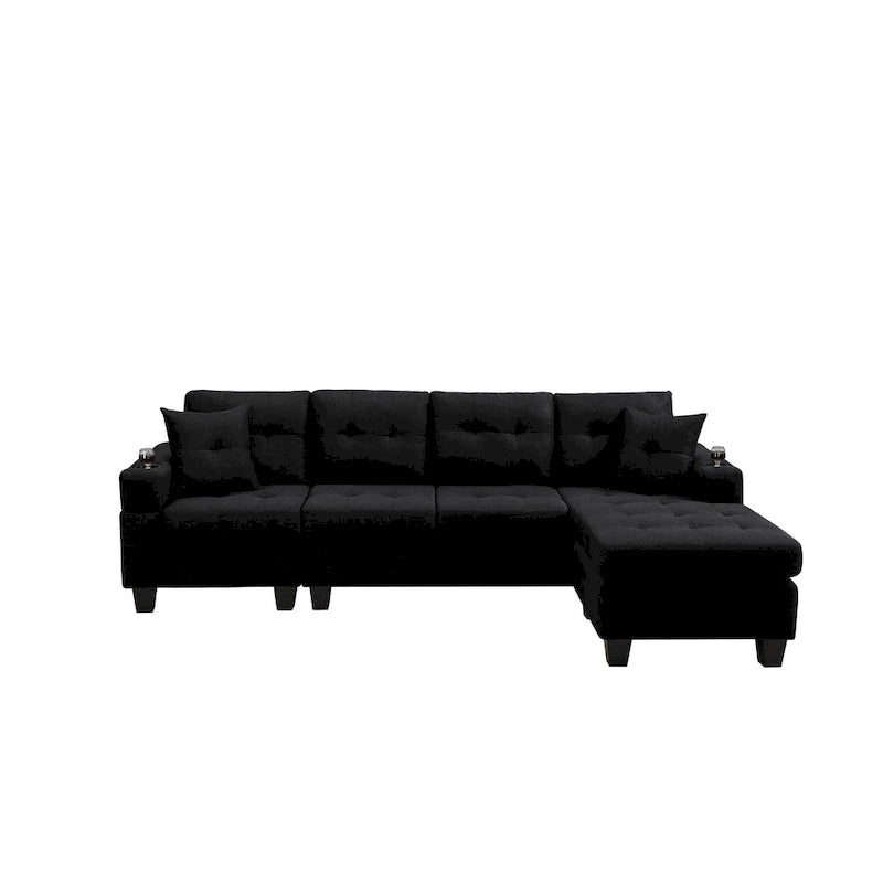 Modernes Ecksofa mit umstellbarer Récamiere