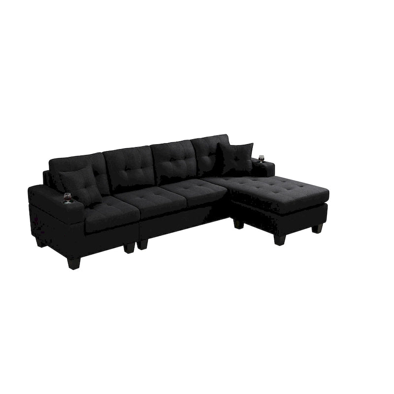Modernes Ecksofa mit umstellbarer Récamiere