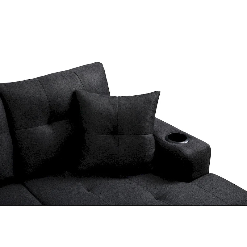 Modernes Ecksofa mit umstellbarer Récamiere