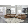 Signature Design by Ashley Emilia Medium Brown 5-Piece Sectional - 132W x 132D x 36H
