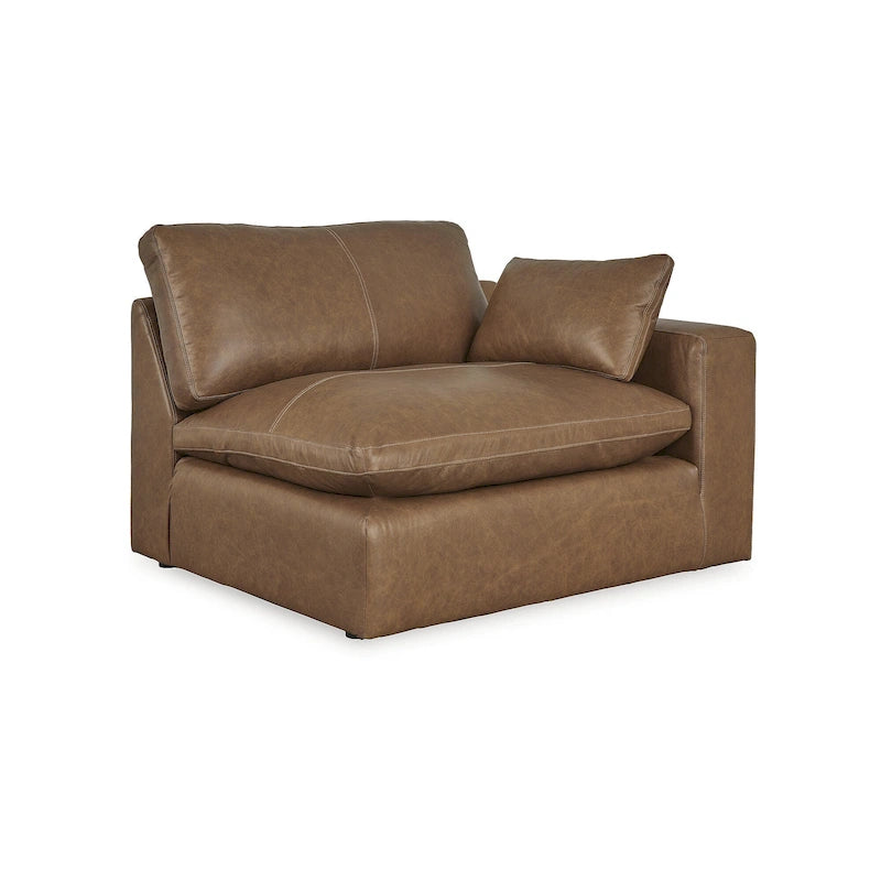 Signature Design by Ashley Emilia mittelbraunes 5-teiliges Sektionalsofa – 132B x 132T x 36H