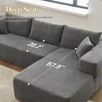HOOOWOOO Modernes, minimalistisches Ecksofa, modulares Cord-Sofa für das Wohnzimmer