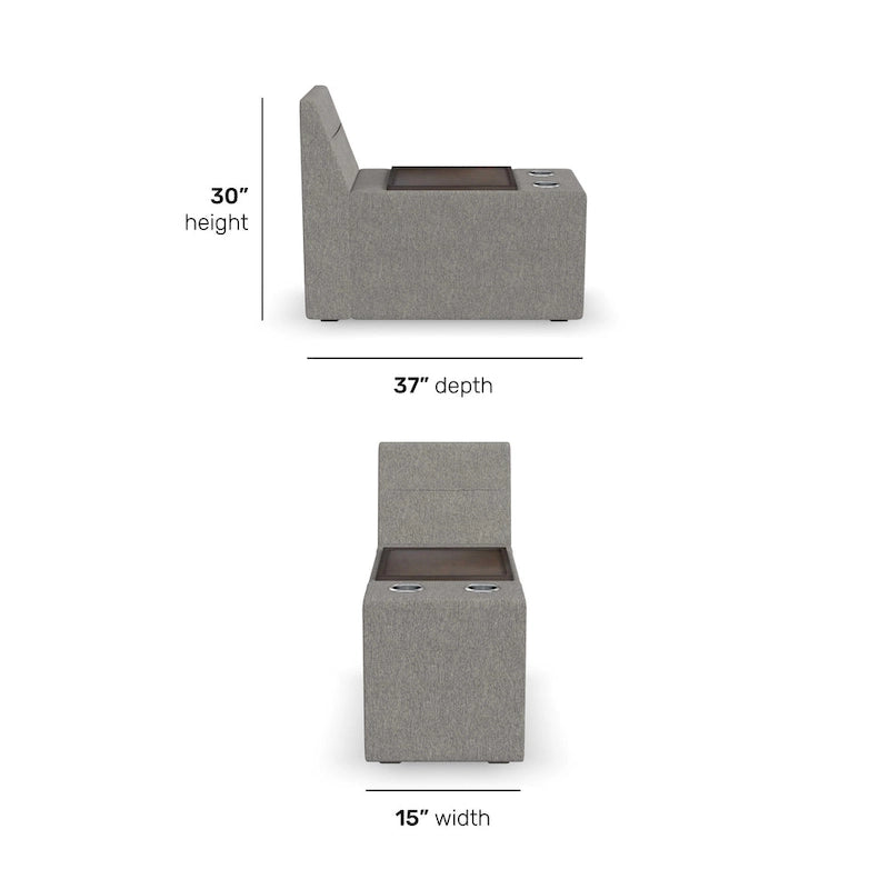 Flex Storage Smart Hub für Flex Sectional – 15 x 30 x 37