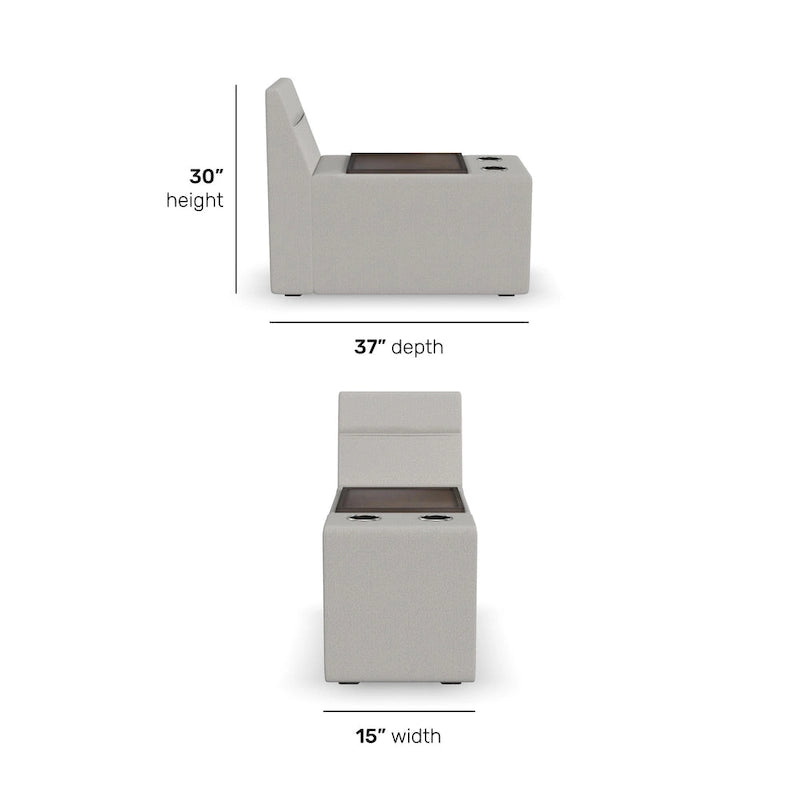 Flex Storage Smart Hub für Flex Sectional – 15 x 30 x 37