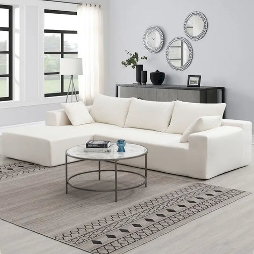 109x68 Modular Sectional Living Room Sofa Set, Modern Minimalist Style Couch, Upholstered Sleeper Sofa