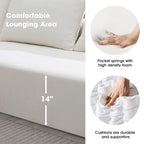 109x68 Modulares Sektionssofa-Set für das Wohnzimmer, Sofa im modernen minimalistischen Stil, Polster-Schlafsofa