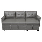 Perry Modernes Wendbares Ecksofa mit Stauraum-Recamiere, Ausziehbarem Schlafsofa für das Wohnzimmer