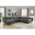 Hydeline Hayward Ecksofa mit Récamiere aus Top-Grain-Leder