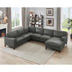 Hydeline Hayward Ecksofa mit Récamiere aus Top-Grain-Leder