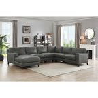 Hydeline Hayward Ecksofa mit Récamiere aus Top-Grain-Leder