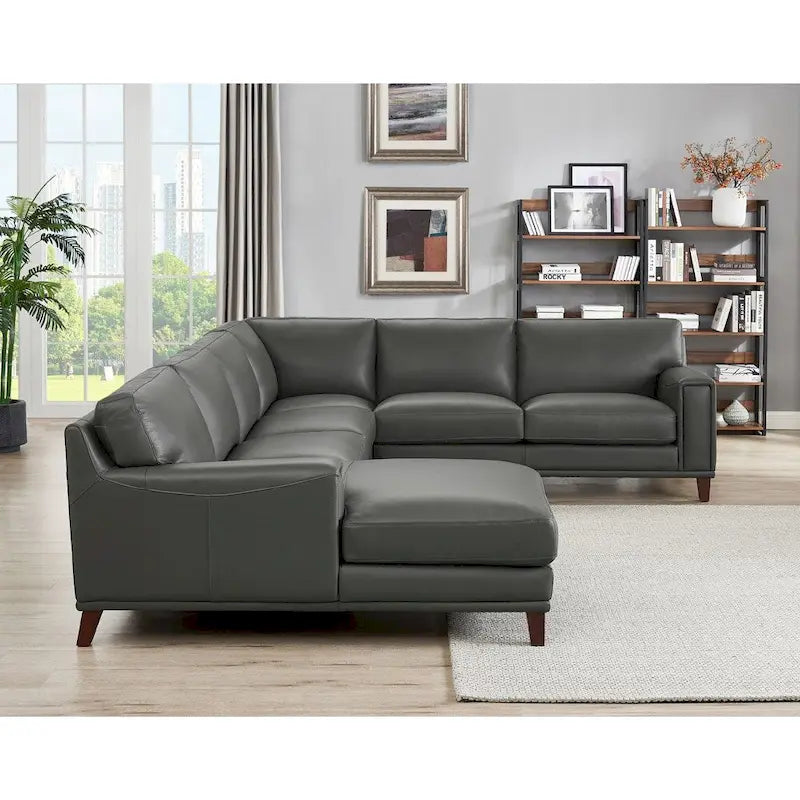 Hydeline Hayward Ecksofa mit Récamiere aus Top-Grain-Leder