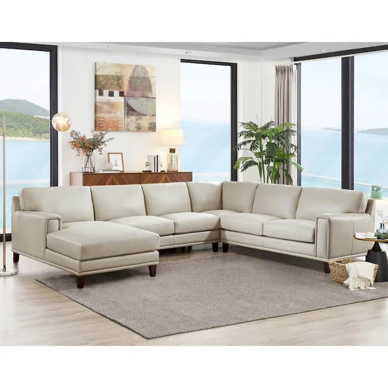 Hydeline Hayward Ecksofa mit Récamiere aus Top-Grain-Leder
