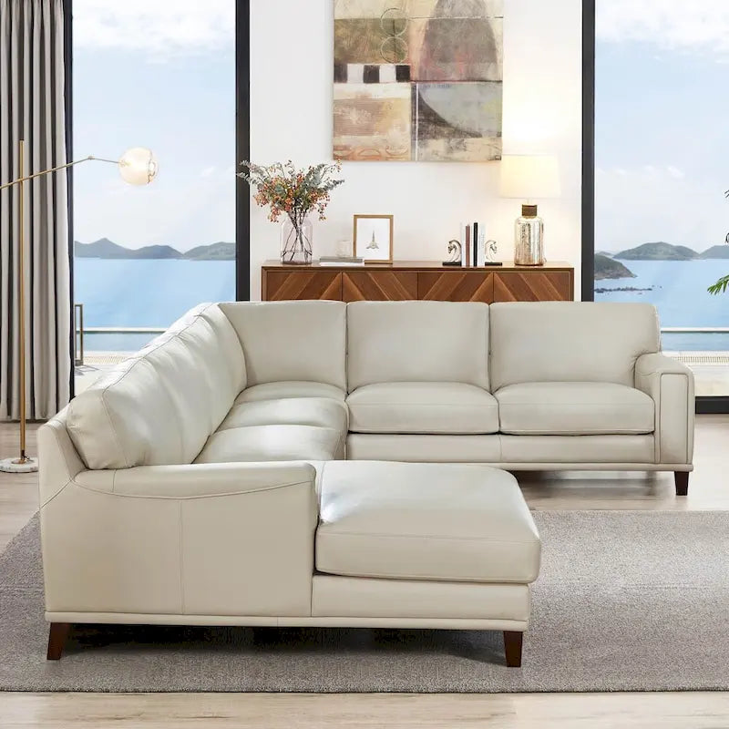 Hydeline Hayward Ecksofa mit Récamiere aus Top-Grain-Leder