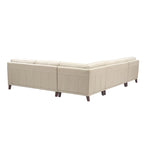 Hydeline Hayward Ecksofa mit Récamiere aus Top-Grain-Leder