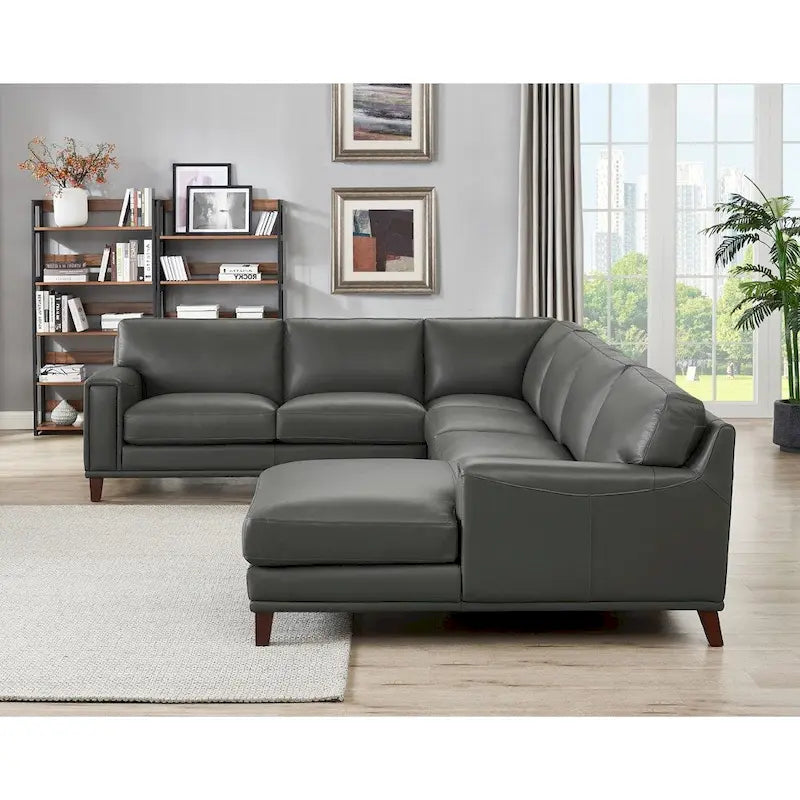 Hydeline Hayward Ecksofa mit Récamiere aus Top-Grain-Leder