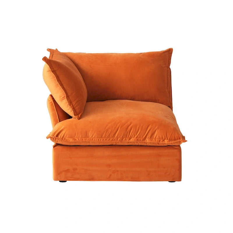 U-förmiges Sofa für Wohnzimmer, umbaubares Ecksofa, modulares Sofa mit Hockern für Wohnzimmer