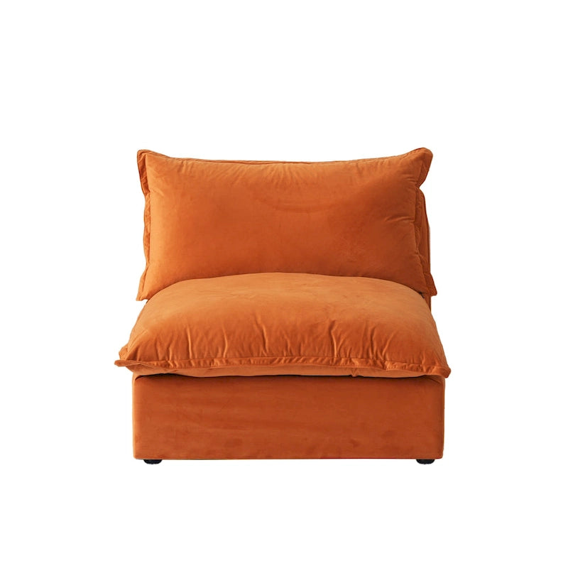 U-förmiges Sofa für Wohnzimmer, umbaubares Ecksofa, modulares Sofa mit Hockern für Wohnzimmer