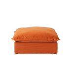 U-förmiges Sofa für Wohnzimmer, umbaubares Ecksofa, modulares Sofa mit Hockern für Wohnzimmer