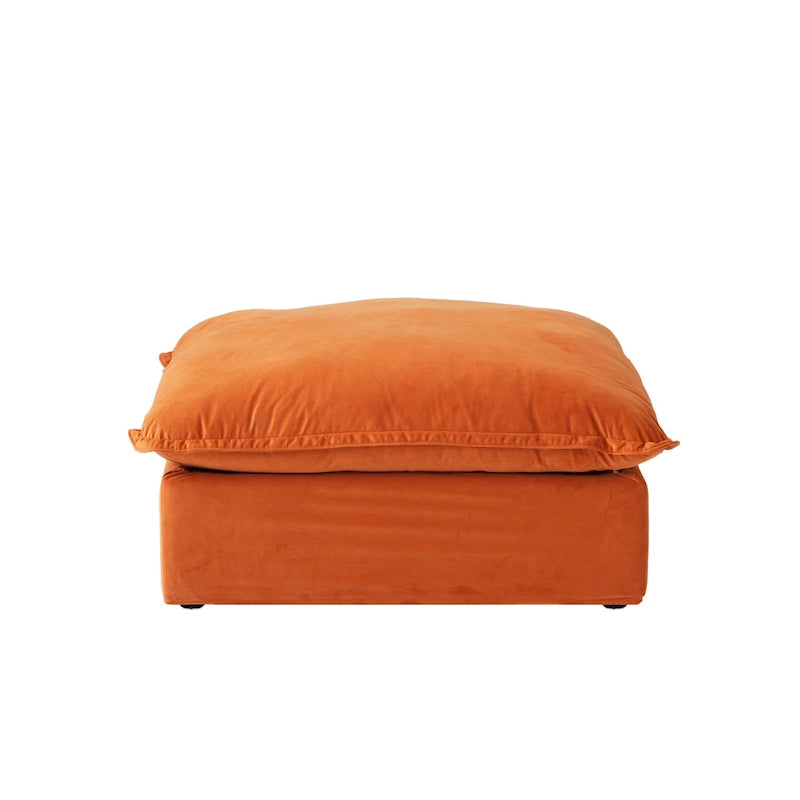 U-förmiges Sofa für Wohnzimmer, umbaubares Ecksofa, modulares Sofa mit Hockern für Wohnzimmer