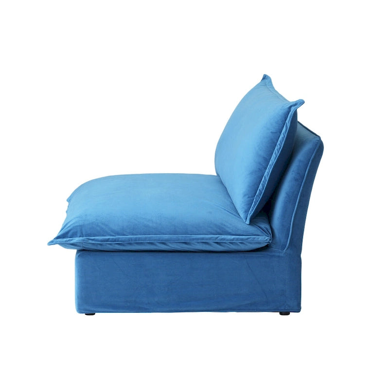 U-förmiges Sofa für Wohnzimmer, umbaubares Ecksofa, modulares Sofa mit Hockern für Wohnzimmer