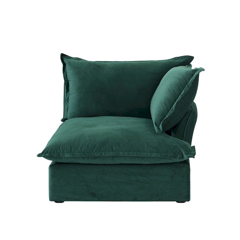 U-förmiges Sofa für Wohnzimmer, umbaubares Ecksofa, modulares Sofa mit Hockern für Wohnzimmer
