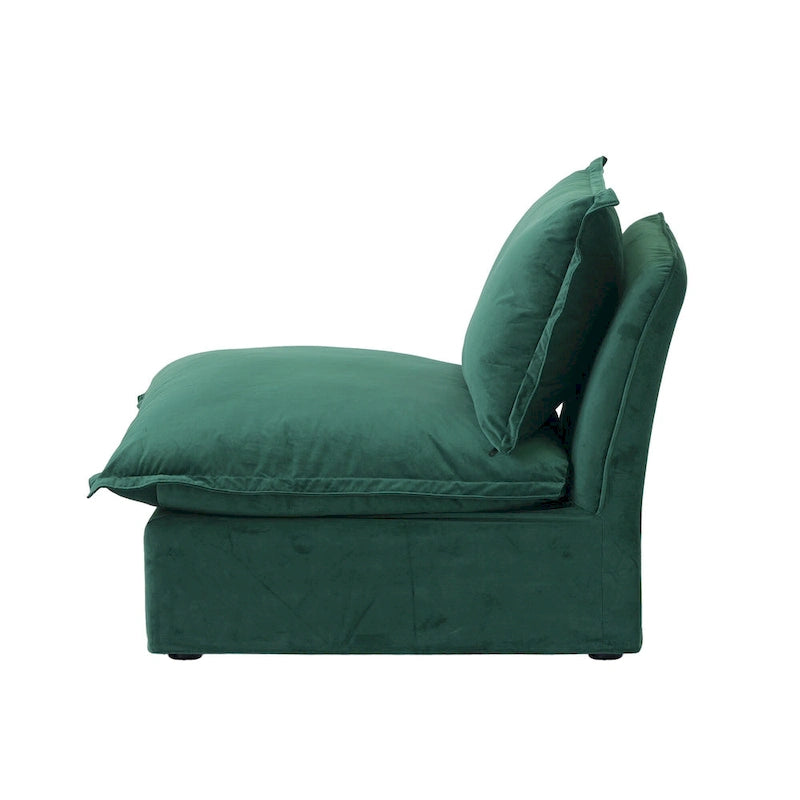 U-förmiges Sofa für Wohnzimmer, umbaubares Ecksofa, modulares Sofa mit Hockern für Wohnzimmer