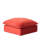 L-förmige Sektionssofas, Tiefe Sektionscouch mit Chaise Ottoman, Moderne gemütliche modulare Sektionssofas