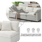 U-förmiges Schlafsofa mit Ottomane