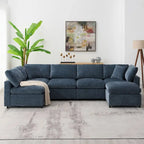 U-förmiges Schlafsofa mit Ottomane