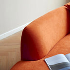 132,3 Zoll großes halbmondförmiges, geschwungenes Sektionalsofa
