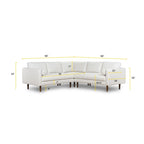 Poly & Bark Napa Ecksofa Stoff 98