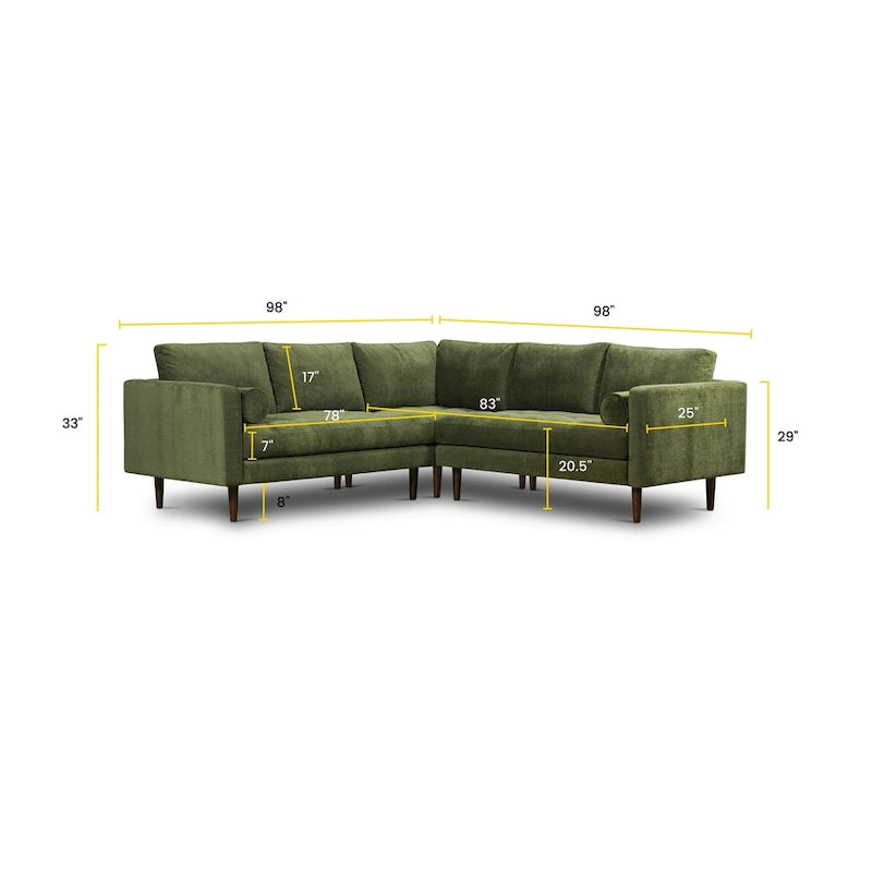 Poly & Bark Napa Ecksofa Stoff 98
