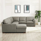 Hydeline Dillon Ecksofa aus echtem Leder, linksseitig, mit Recamiere