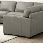 Hydeline Dillon Ecksofa aus echtem Leder, linksseitig, mit Recamiere