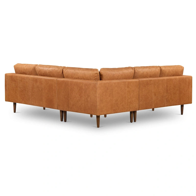 Poly & Bark Napa 98 Ecksofa - italienisches Vollnarbenleder