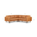 Poly & Bark Napa 98 Ecksofa - italienisches Vollnarbenleder