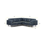 Poly & Bark Napa 98 Ecksofa - italienisches Vollnarbenleder