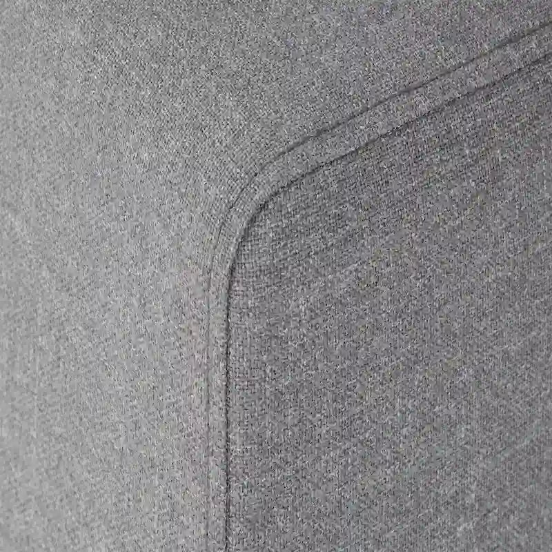Anka Grau Leinen Daunengefüllt Gesteppt 7-Sitzer Ecksofa von iNSPIRE Q Modern