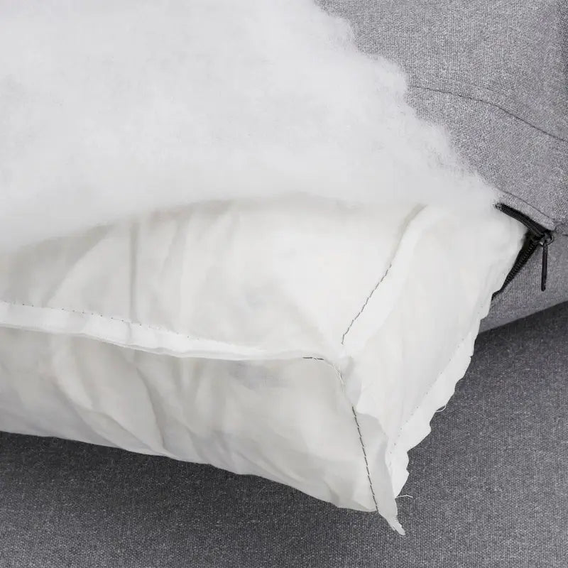 Anka Grau Leinen Daunengefüllt Gesteppt 7-Sitzer Ecksofa von iNSPIRE Q Modern