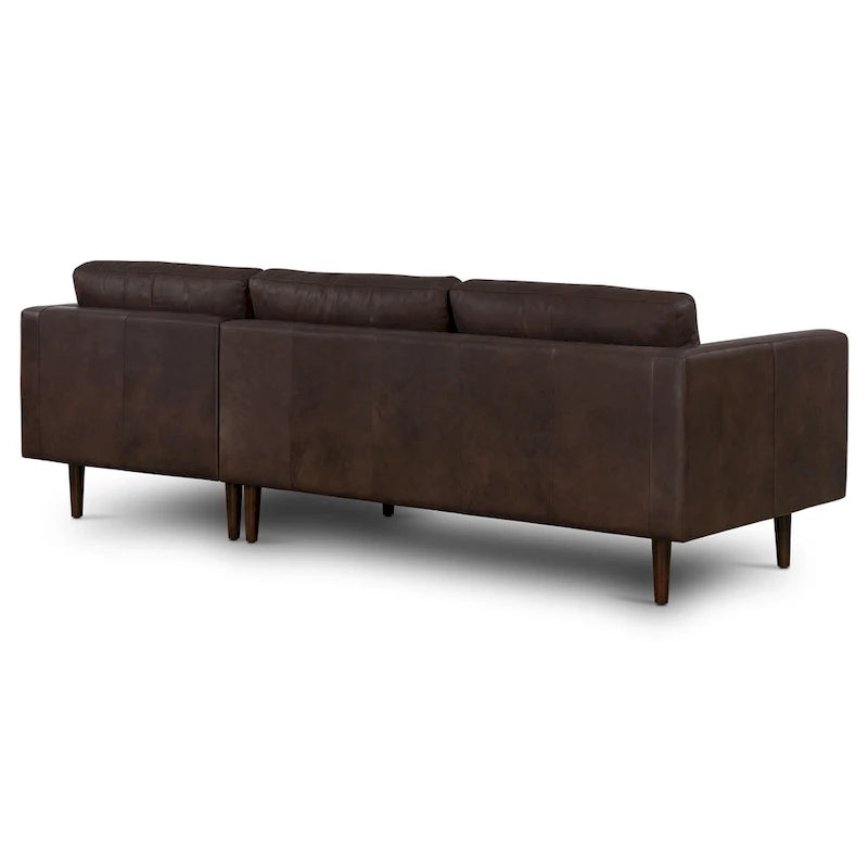 Poly & Bark Napa 104.5 Ecksofa, rechtsseitig – italienisches Echtleder, vollnarbig