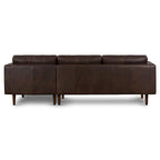 Poly & Bark Napa 104.5 Ecksofa, rechtsseitig – italienisches Echtleder, vollnarbig