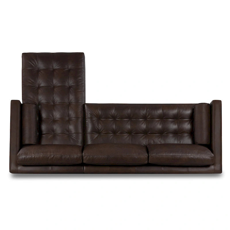 Poly & Bark Napa 104.5 Ecksofa, rechtsseitig – italienisches Echtleder, vollnarbig