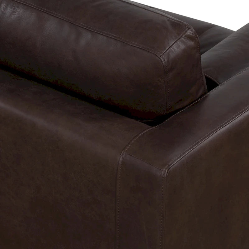 Poly & Bark Napa 104.5 Ecksofa, rechtsseitig – italienisches Echtleder, vollnarbig